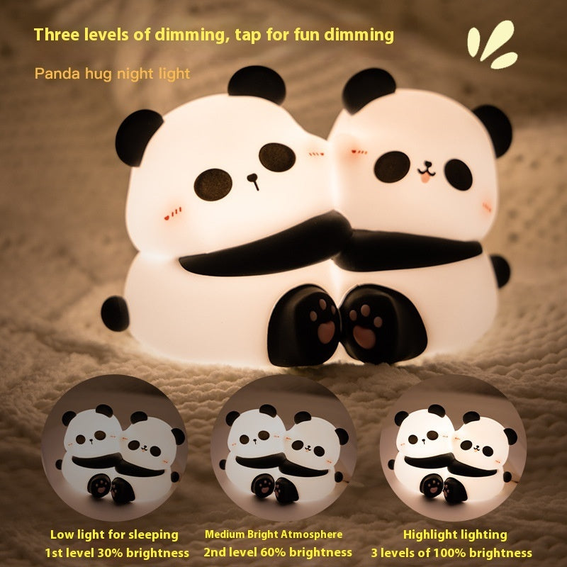 Panda Hug Small Night Lamp LED Desktop Decoration