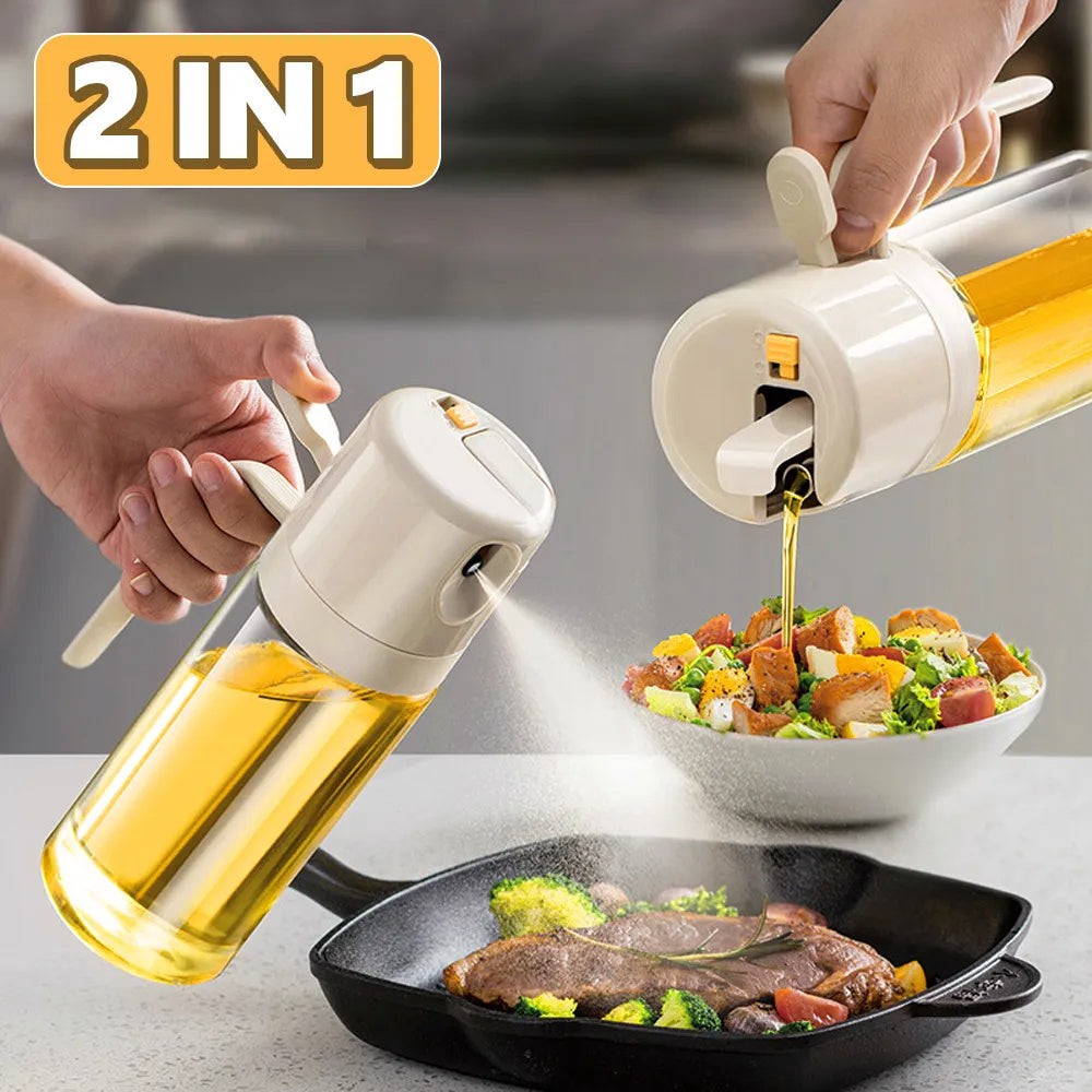 2 In 1 Oil Sprayer Bottle for Cooking