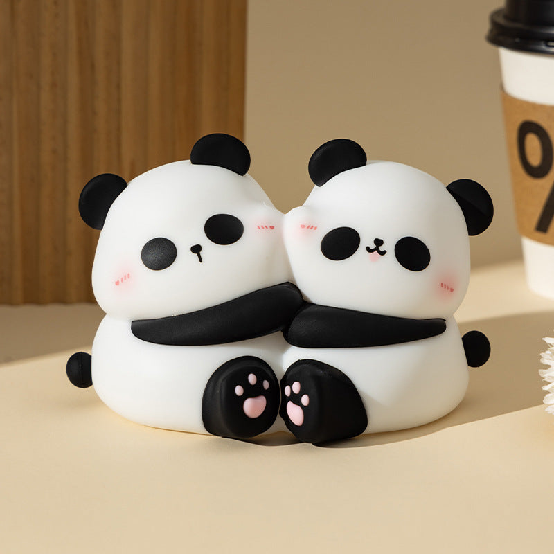 Panda Hug Small Night Lamp LED Desktop Decoration