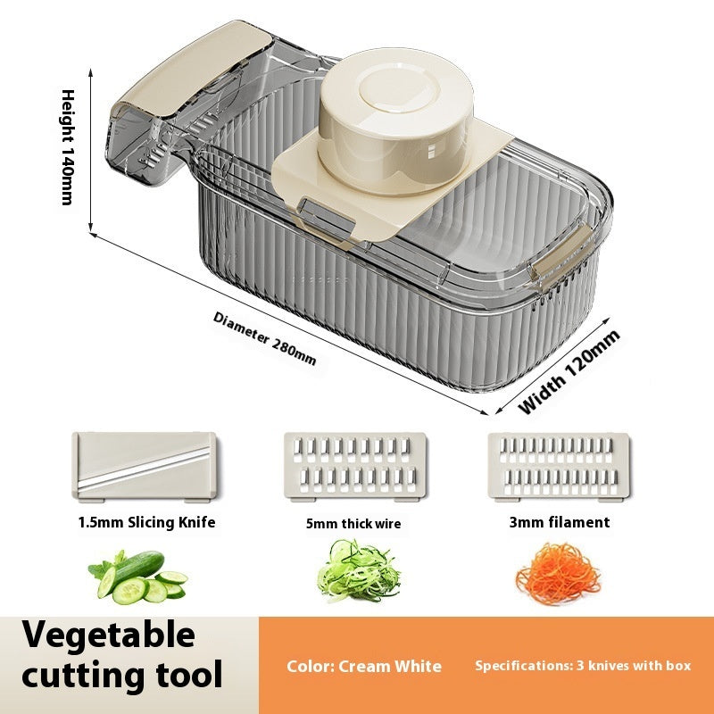 2in1 Multifunctional Vegetable Cutter For Cutting And Draining Vegetables Chopper Kitchen Gadget