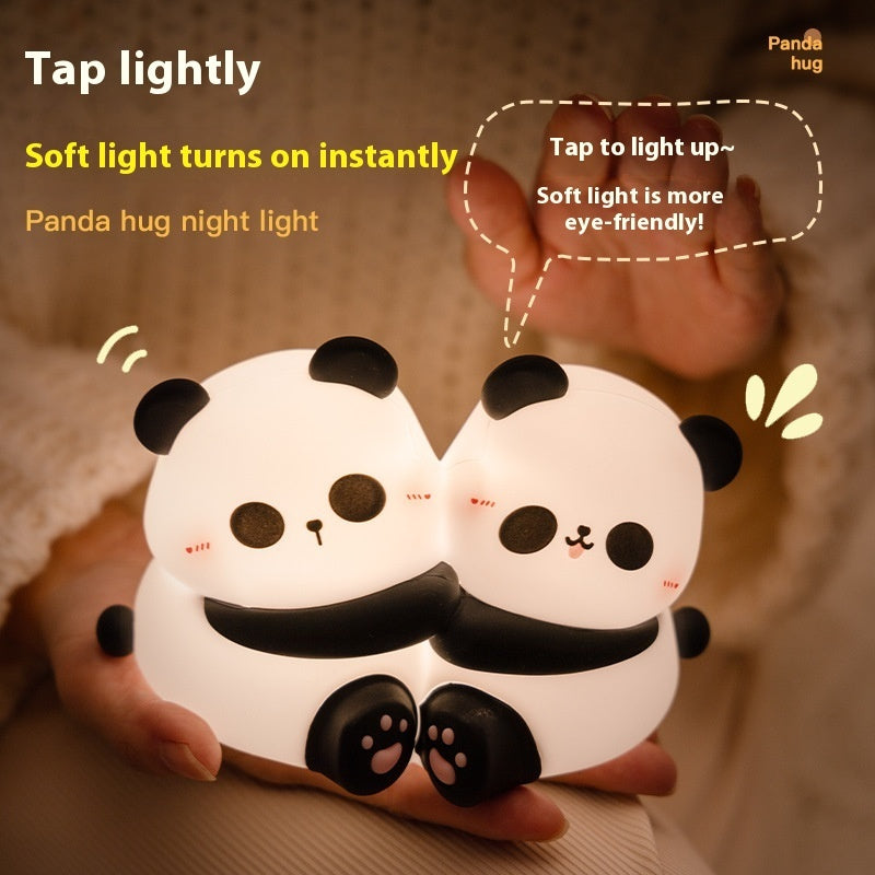 Panda Hug Small Night Lamp LED Desktop Decoration