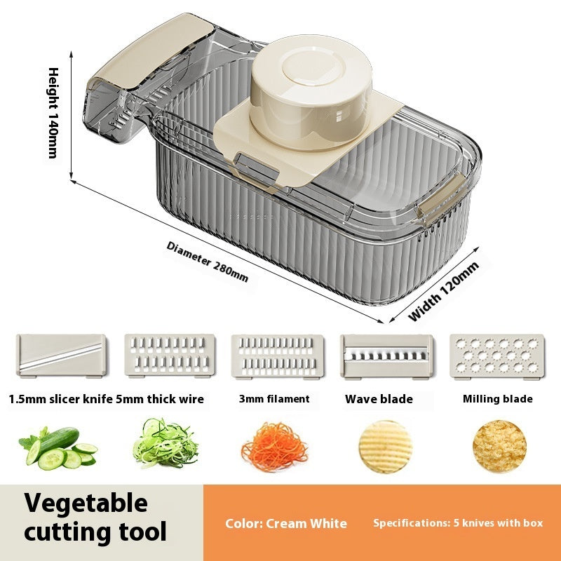 2in1 Multifunctional Vegetable Cutter For Cutting And Draining Vegetables Chopper Kitchen Gadget